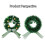 Patrick's Day Decorative Wreath Artificial Shamrock Wreath 6