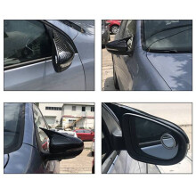 Embellecedor de Cubierta de Espejo Retrovisor de Estilo de Coche para 6 MK6 R VI 2009-2013 Pegatina de Carcasa de Espejo Retrovisor de Cuerno