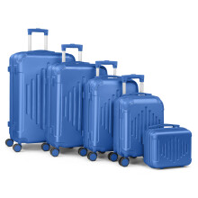 5Pcs Suitcase Hard Shell Travel Trolley 4 Wheels Hand Small Large Luggage