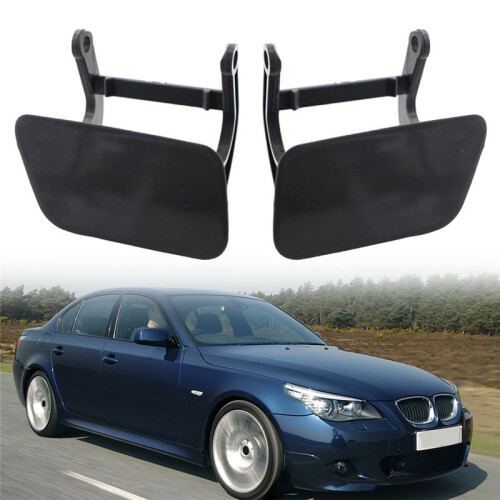 Car Right Front Bumper Headlight Washer Spray Nozzle Cover Headlight Washer Jet Cap for- 5-Series E60 E61 2003-2010 1