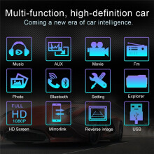 Universal 7Inch 2 Din Car Radio Recorder Player Touch Screen Stereo MP5 Multimedia Player with Camera 7018B