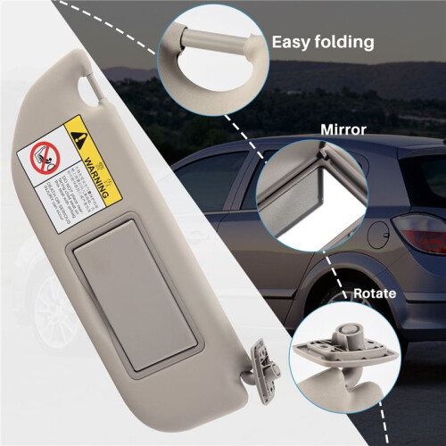 Car Inner Sun Visor Shield Shade Board for  301  C3 98038432DS Right Side 1