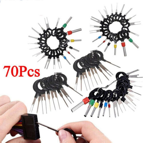 70 Piece Set Terminal Puller Removal Tool Automotive Home Appliance Nail Pulling Tool Set Connector Remover Tool 1