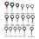 70 Piece Set Terminal Puller Removal Tool Automotive Home Appliance Nail Pulling Tool Set Connector Remover Tool 3
