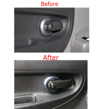 for NV200 2010-2018 Carbon Fiber ABS Car Door Interior Handle Bowl Protector Cover Trim Accessories