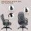 Homcom HOMCOM Executive Office Chair with High Back, Computer Chair, Charcoal Grey 4