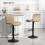 Homcom HOMCOM Barstools Set of 2, Adjustable Dining Stool with Footrest and Backrest 4