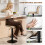 Homcom HOMCOM Barstools Set of 2, Adjustable Dining Stool with Footrest and Backrest 5