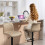 Homcom HOMCOM Barstools Set of 2, Adjustable Dining Stool with Footrest and Backrest 8