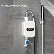 Electric Shower Heads Thermostatic Shower Heads Set Temperature Adjustable Waterproof Instant Water Heating US Plug