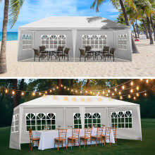 10'X20' Waterproof Party Tent w/ 4 Sidewalls Canopy Patio Wedding Gazebo