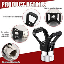 5 Pcs Airless Sprayer Hose Kit 3600 Psi 517 Tip Swivel Joint with Nozzle Guard Spray Tips and Extension Rod for Airless