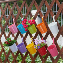 Paquete de 10 Macetas Colgantes de 13 Cm, Maceta para BalcóN, Maceta con Miniherramienta, Maceta Colgante para BalcóN, Macetas de JardíN, Maceta de