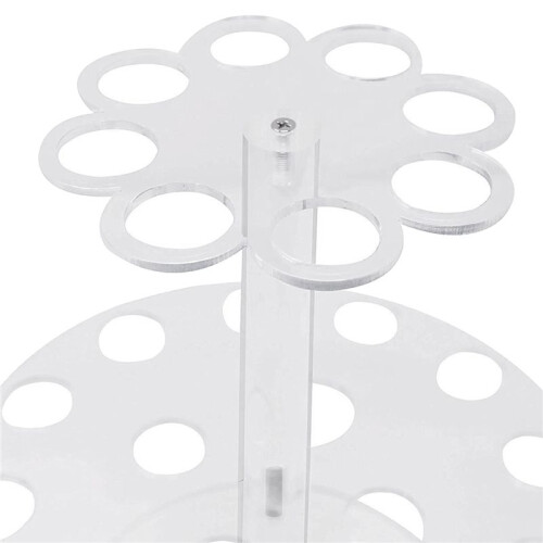 Double Couches 24 Trous Porte-CôNes de CrèMe GlacéE Support DéCoration Cuisson Support de PréSentoir de Cupcake 2