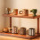 Healthy Materials Cup Display Stand Bamboos-Second floor 30cm 3