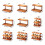 Healthy Materials Cup Display Stand Bamboos-Second floor 30cm 4