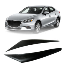 Resin Headlight Eyebrows Eyelids Stickers Trim Cover Headlight Lid for 3 Axela M3 2017 2018 2019