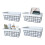 Wire Basket with Liner, 1 Pack Wire Baskets for Storage, Basket Organizer Storage Bin for Kitchen Cabinets A 3