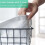 Wire Basket with Liner, 1 Pack Wire Baskets for Storage, Basket Organizer Storage Bin for Kitchen Cabinets A 4
