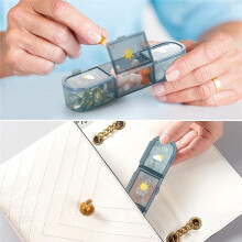 Pill Organizer 3 Times A Day, 7 Day Pill Box - Weekly Travel Pill Container, Medicine Dispenser Vitamins Case,