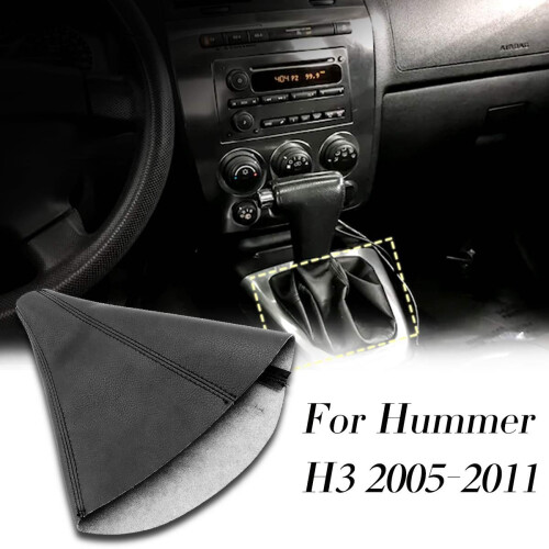 Car Automatic Shift Boot Shift Dust Cover Leather Gear Shift Cover for  H3 2005-2011 2