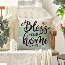 Couvre-Oreillers de Printemps 18 X 18 Lot de 4, DéCorations de Printemps, Taie de Coussin de Coussin de Ferme D'Eucalyptus pour Canapé