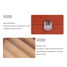 24 Slots Wooden Pen Display Storage Box Luxury 2 Layer PU Pen Case Fountain Pen-Collector Jewelry Organizer Carbon