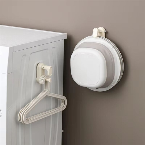 Suction Cup Washbasin Hook - Detachable, Adjustable Wall-Mounted Basin Rack for Bathroom & Kitchen Storage 2
