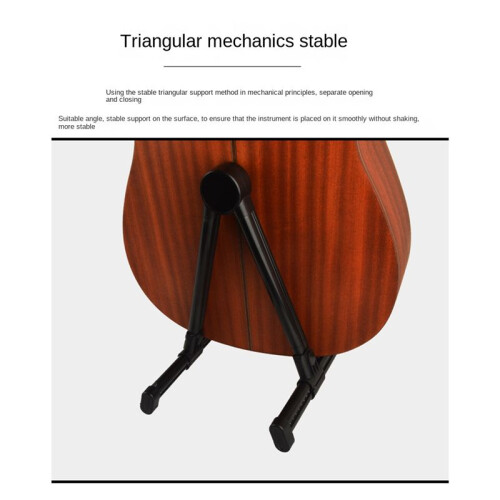 Professionell Elgitarrstativ Universal HopfäLlbar Elektrisk Akustisk Gitarr A-Frame Musical Rack HåLlare Gitarrdel 1