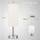 2X Bedside Table Lamp Touch Control Writing Lamps with USB-C USB-A Charging Port USB Lamp Lampshade Study EU Plug 5
