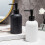 3Pieces Bathroom Accessories Organization Set-Black gold head 3