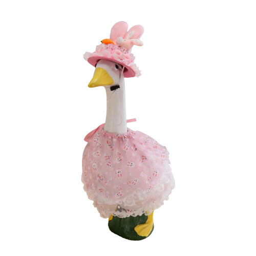 Ensemble de tenue de lapin de printemps pour oies blanches-Rose 1