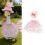 Ensemble de tenue de lapin de printemps pour oies blanches-Rose 3