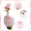 Ensemble de tenue de lapin de printemps pour oies blanches-Rose 5