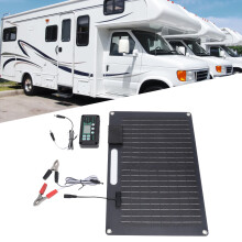 100-W-Solarkit-Ladegerät 12/24V 100A Schwarz 41x28cm