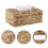 Hand Woven Grass Basket Square with Lid for-Rectangular trumpet 6