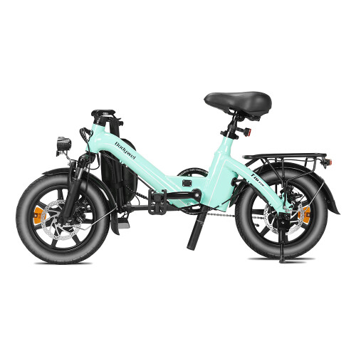 bodywel T16PRO foldable E-Bike with rear rack,Blue 1