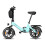 bodywel T16PRO foldable E-Bike with rear rack,Blue 3