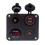 Panel de tomas de carga 12-24V USB dual 4.2A LED rojo 4
