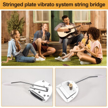 Guitar Vibrato Guitar Bridge NEW Stainless Steel Jazz Tremolo Tailpiece