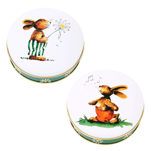 Récipients à bonbons sur le thème du lapin, 6 articles, boîtes-B 1