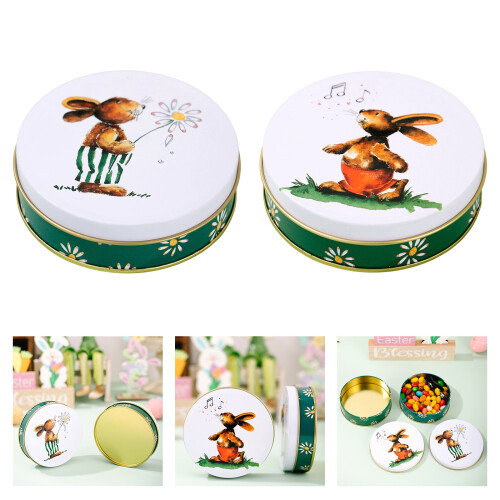 Récipients à bonbons sur le thème du lapin, 6 articles, boîtes-B 2