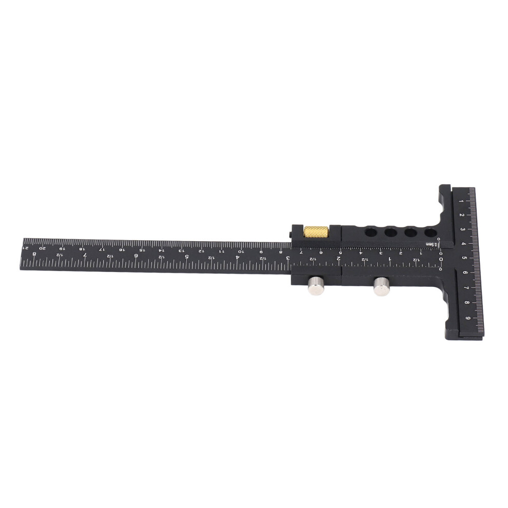 Woodworking Scriber T Square Ruler Aluminum Alloy Marking Tool Multifunctional 5041391046029