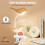 Small Bird Lamp,Dimmable and Cordless Bird Night Light, USB Rechargeable Touch Sensor Control Table and Desk Lamp 6