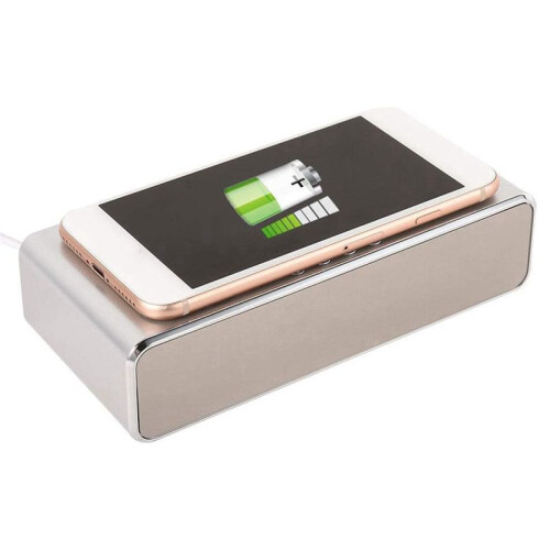 Digital Alarm Clock with Wireless Charging, Temperature Display - Ideal for Heavy Sleepers 2
