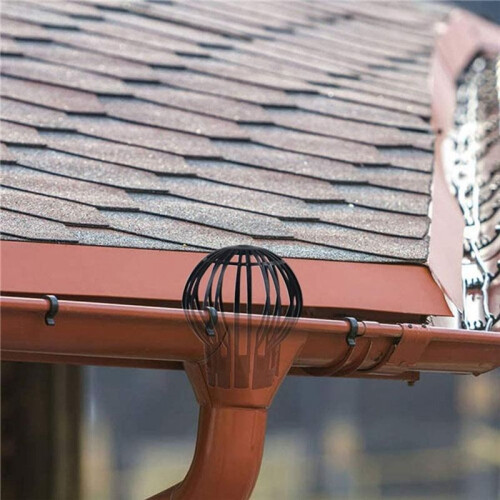 8Pcs Plastic Gutter Guards, Downpipe Leaf Guard, Downspout Filter, Drain Pipe Debris Dirt Protector, Drain Cover