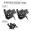 1/2Inch Overlay Semi Partial Wrap Cabinet Hinges, 4 Pairs (8 Pcs) Self Closing Black Hinges for Variable Kitchen 8Pcs 3