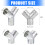 Oxidation Resistant 4 Unit Y Shaped Air Duct Link For Laundry-M 4