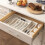 Cutlery Drawer Organiser, Expandable Utensil Tray for Kitchen, Adjustable Silverware and Flatware Holder White 8