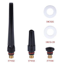 49 PièCes Torche de Soudage TIG Lentille de Gaz TronquéE pour WP17 WP18 WP26 TIG 10 Kit de Tasse en Verre Haute TempéRature